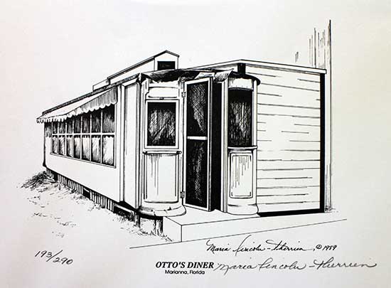 Otto's Diner by Artist Maria Lincoln Therrien