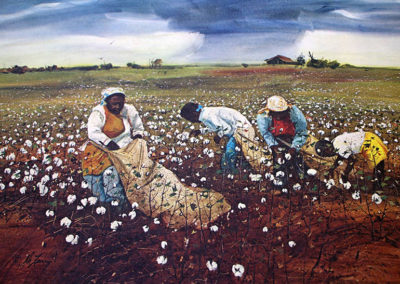 Riverbottom Cotton by Artist Jack C. DeLoney