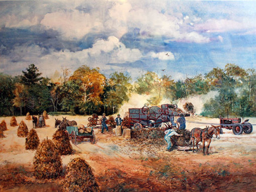 Peanut Harvest II by Artist Jack C. DeLoney