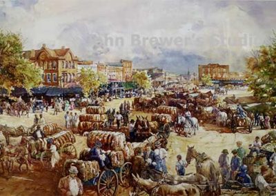 Market Street Painting by Artist Jack C. DeLoney